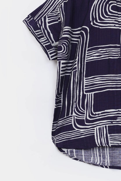 Abstract Printed Cotton Shirt - Cougar Clothing