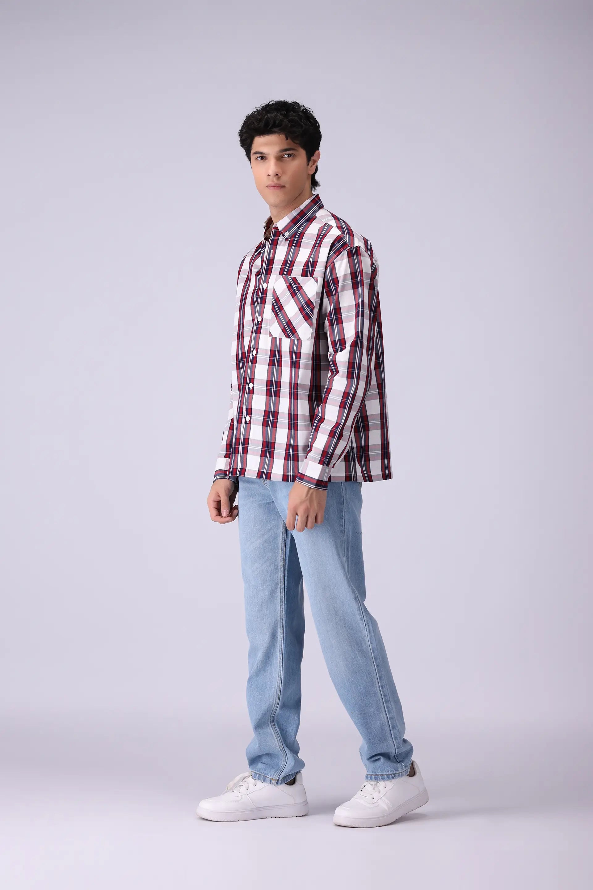 Baggy Fit Checkered Shirt - Cougar Clothing