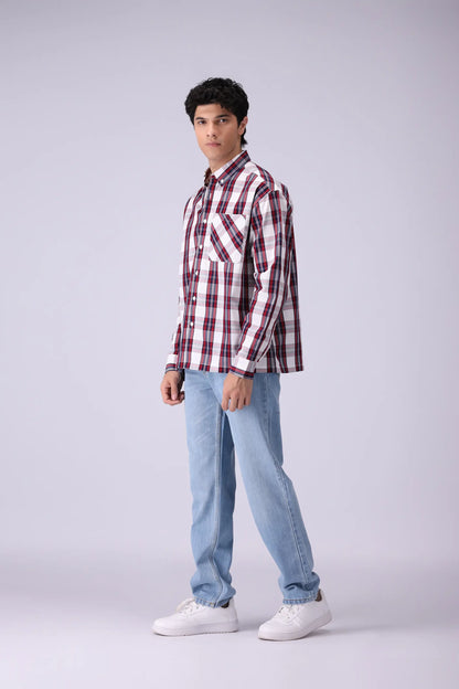Baggy Fit Checkered Shirt - Cougar Clothing