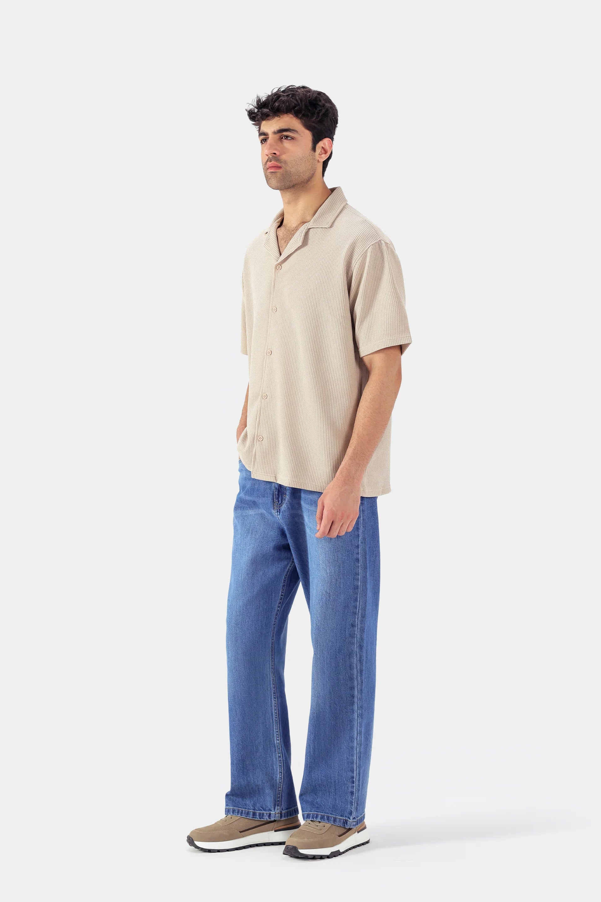 Waffle Knit Shirt - Cougar Clothing