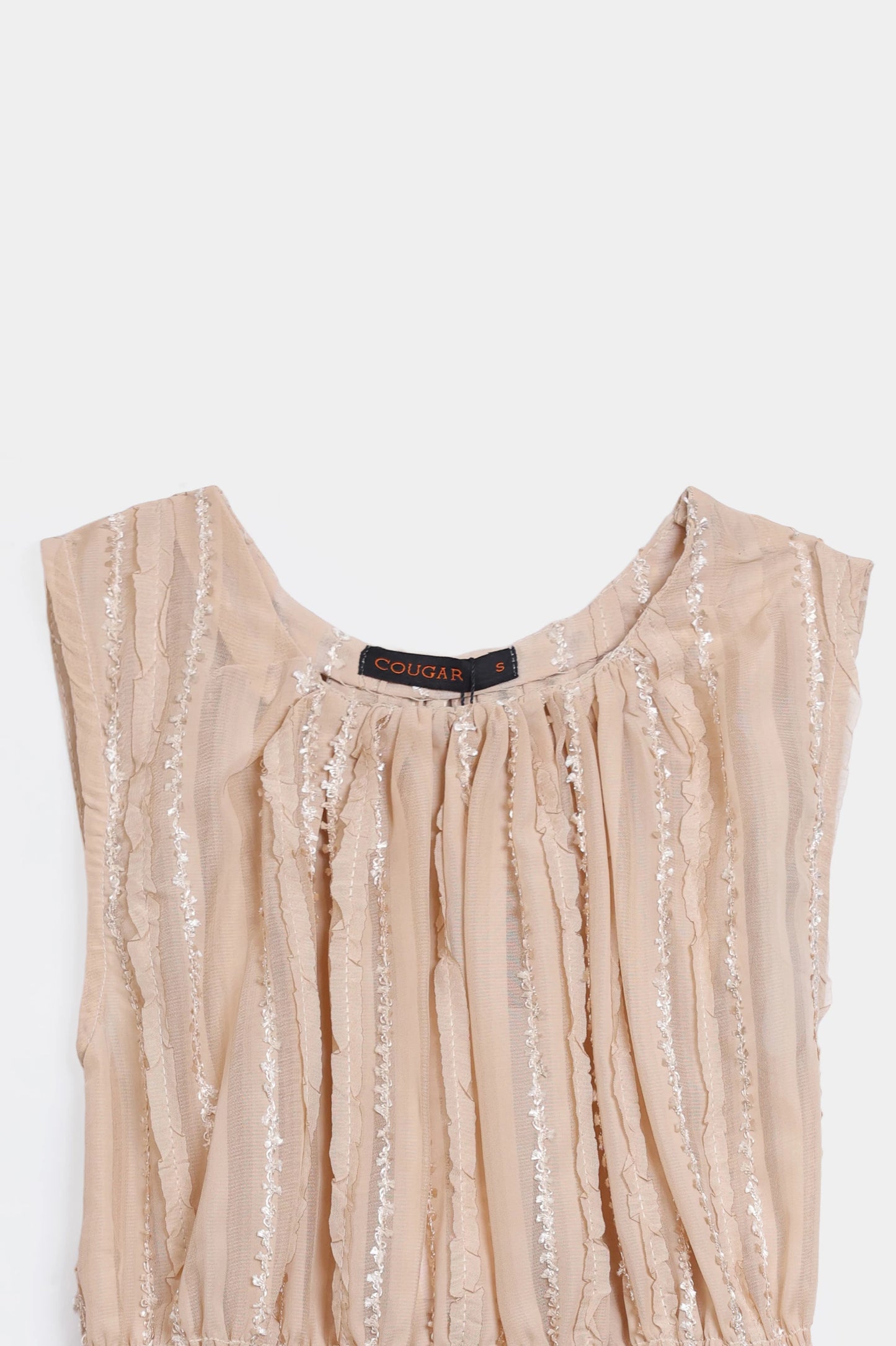 Embellished Tiered Top - Cougar Clothing