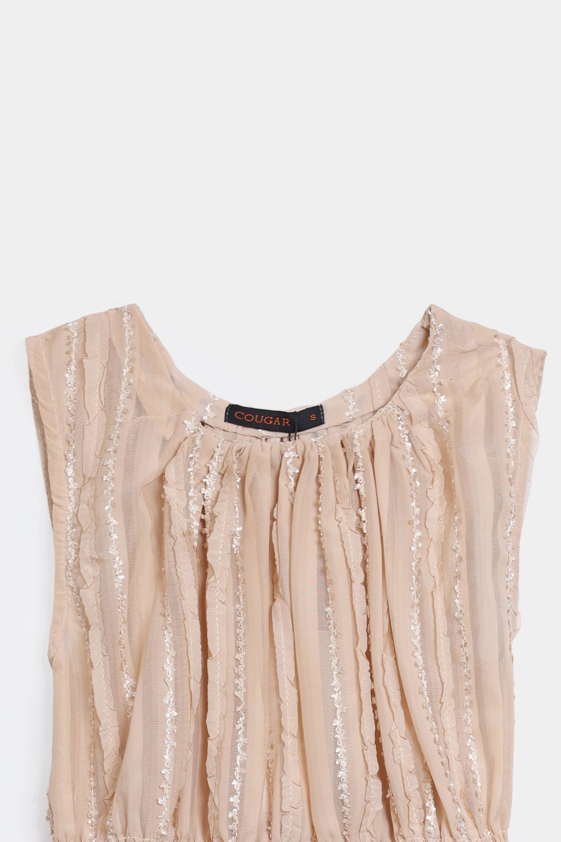 Embellished Tiered Top - Cougar Clothing
