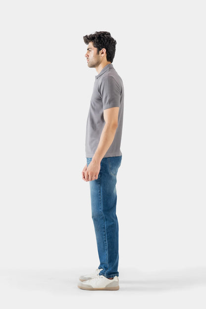 Viscose Blend Knit Polo - Cougar Clothing
