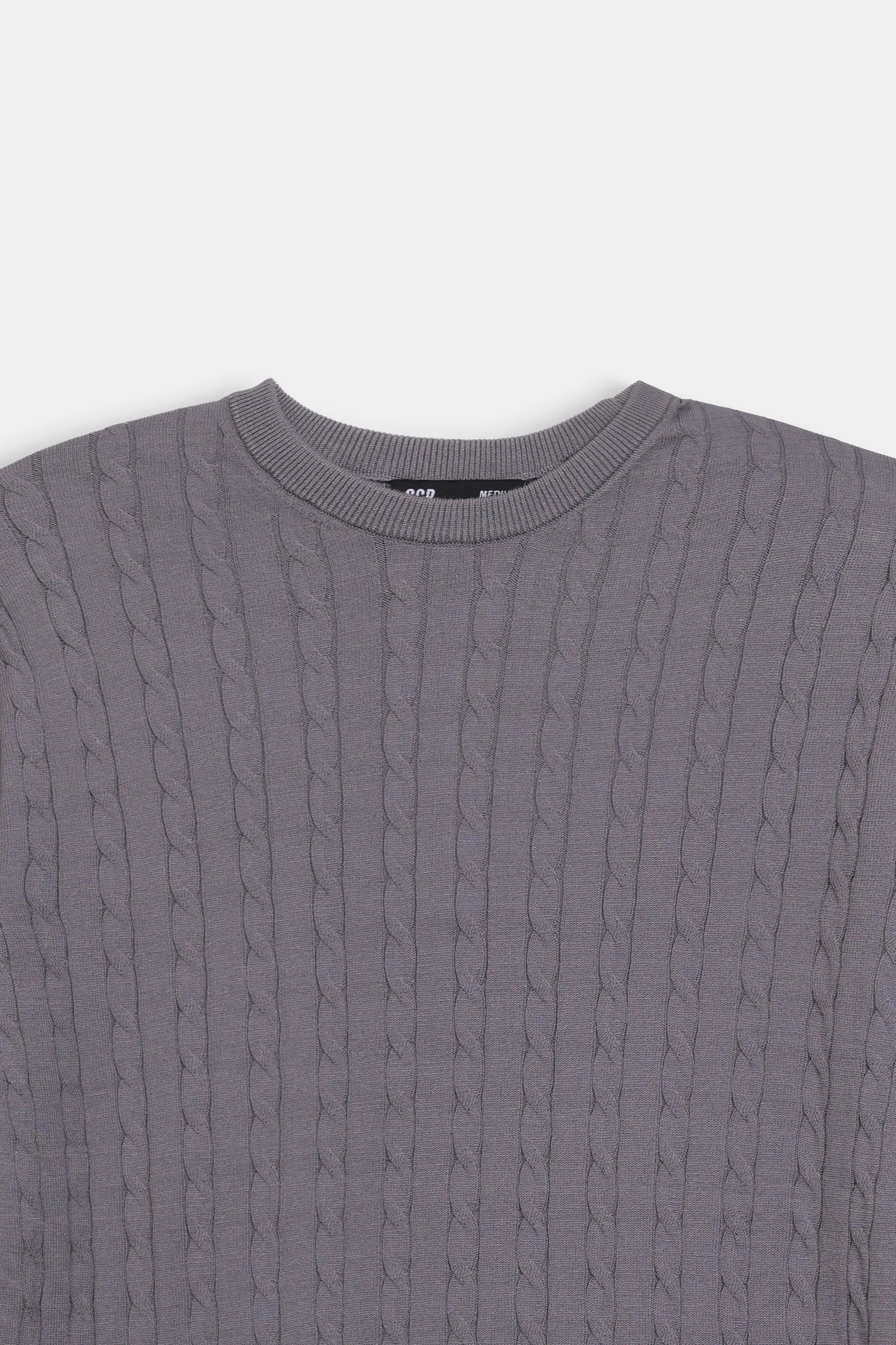 Cable Knit T-Shirt - Cougar Clothing