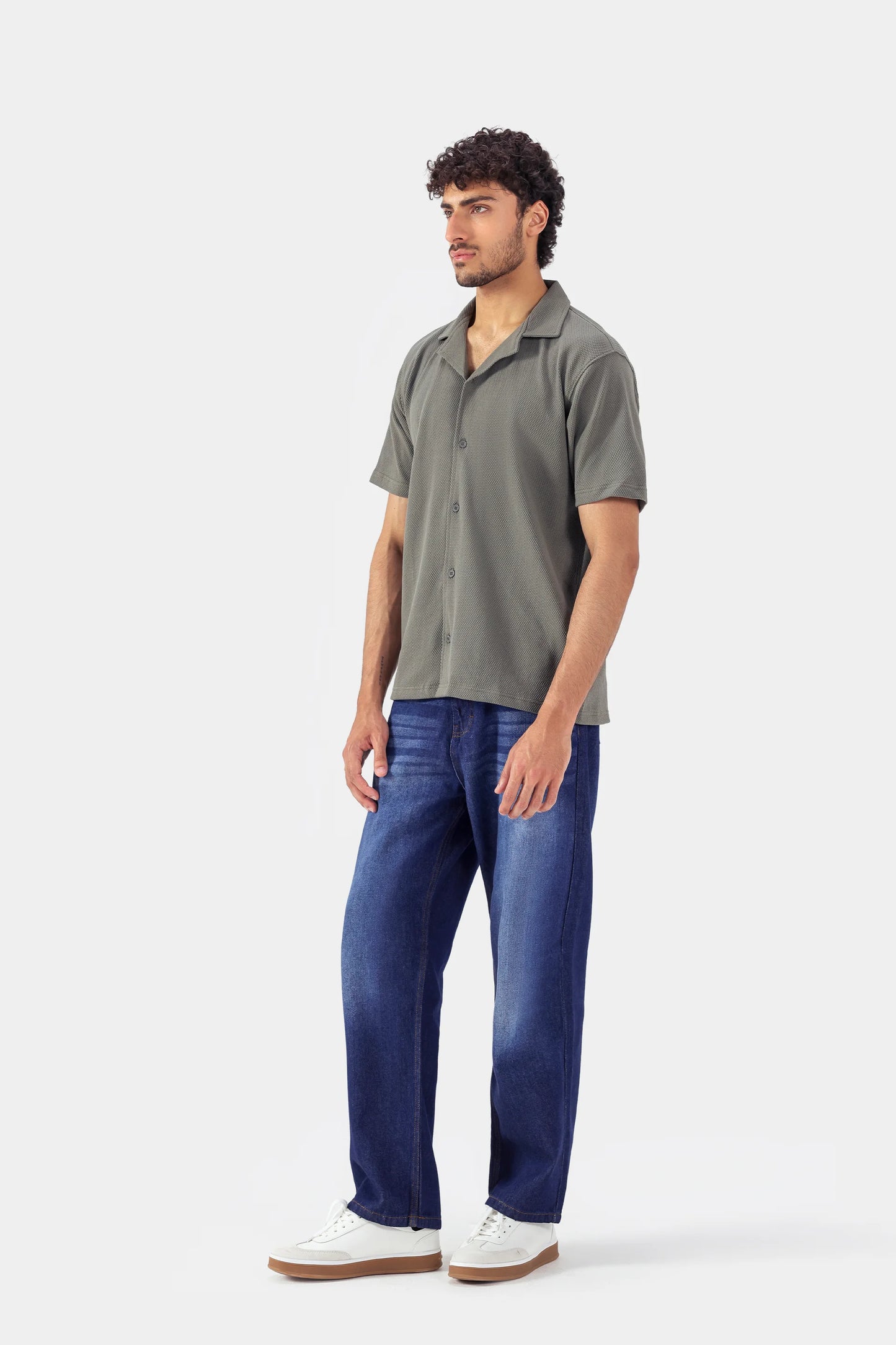 Relaxed Textured Shirt - Cougar Clothing