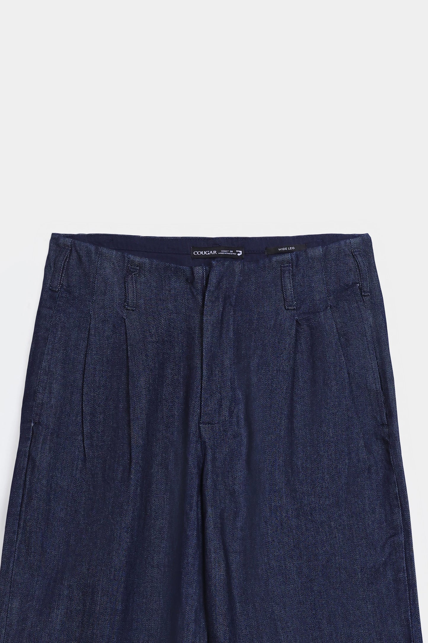 Wide Leg Pleated Trousers - Cougar Clothing