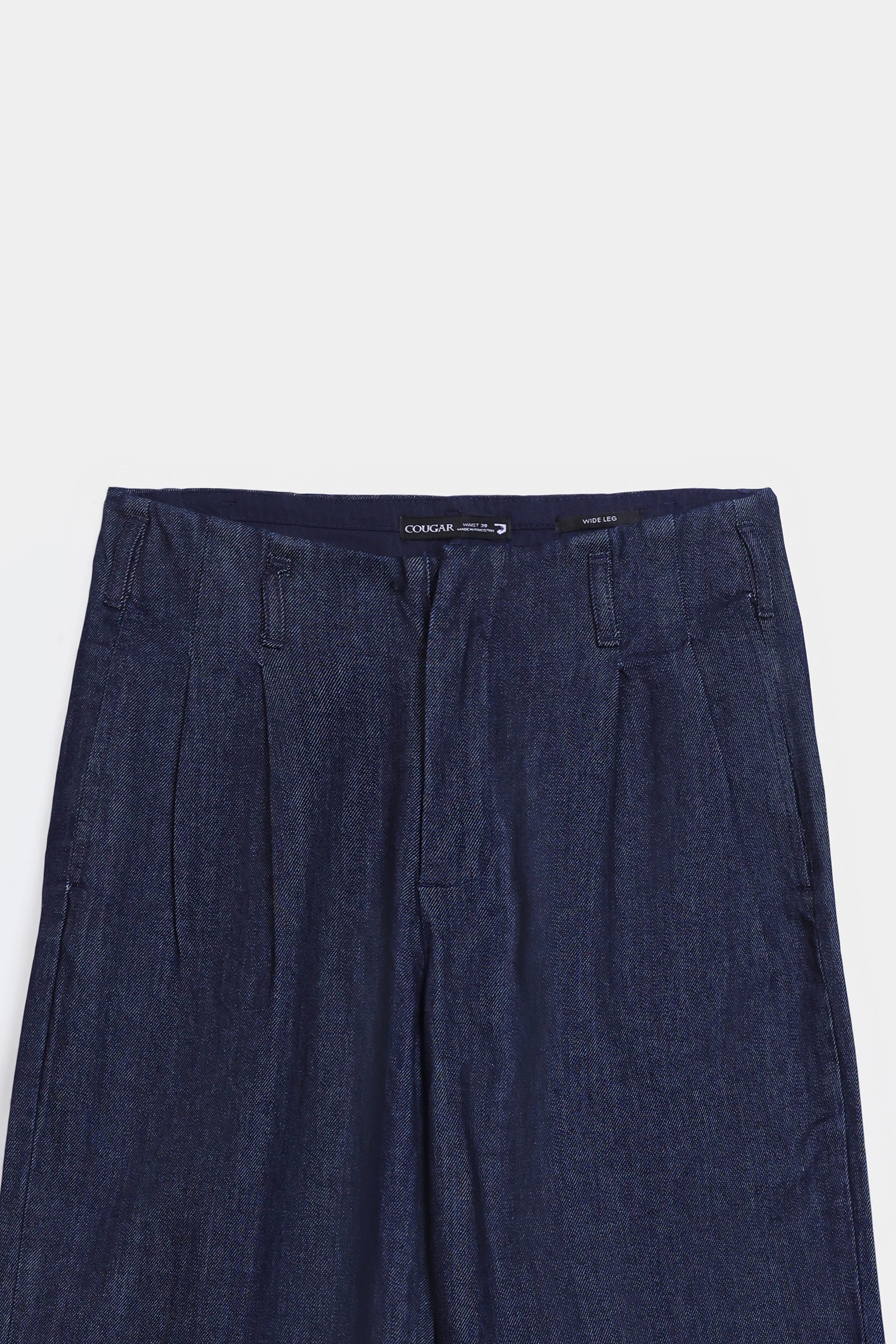 Wide Leg Pleated Trousers - Cougar Clothing