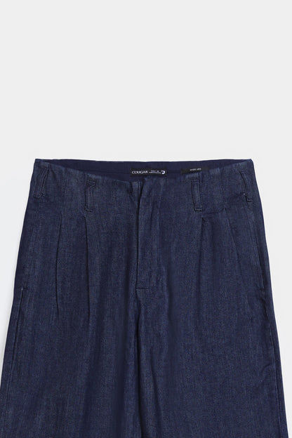 Wide Leg Pleated Trousers - Cougar Clothing