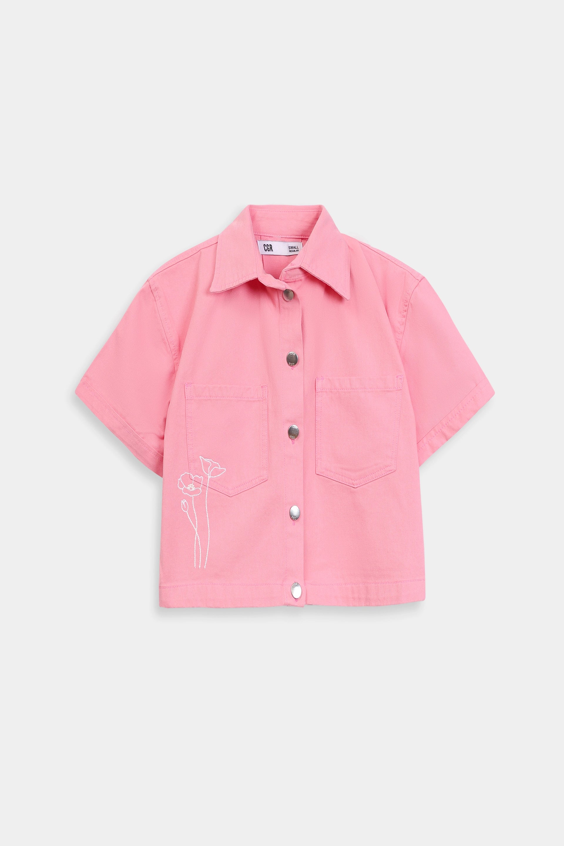 Twill Short Sleeved Shirt - Cougar Clothing