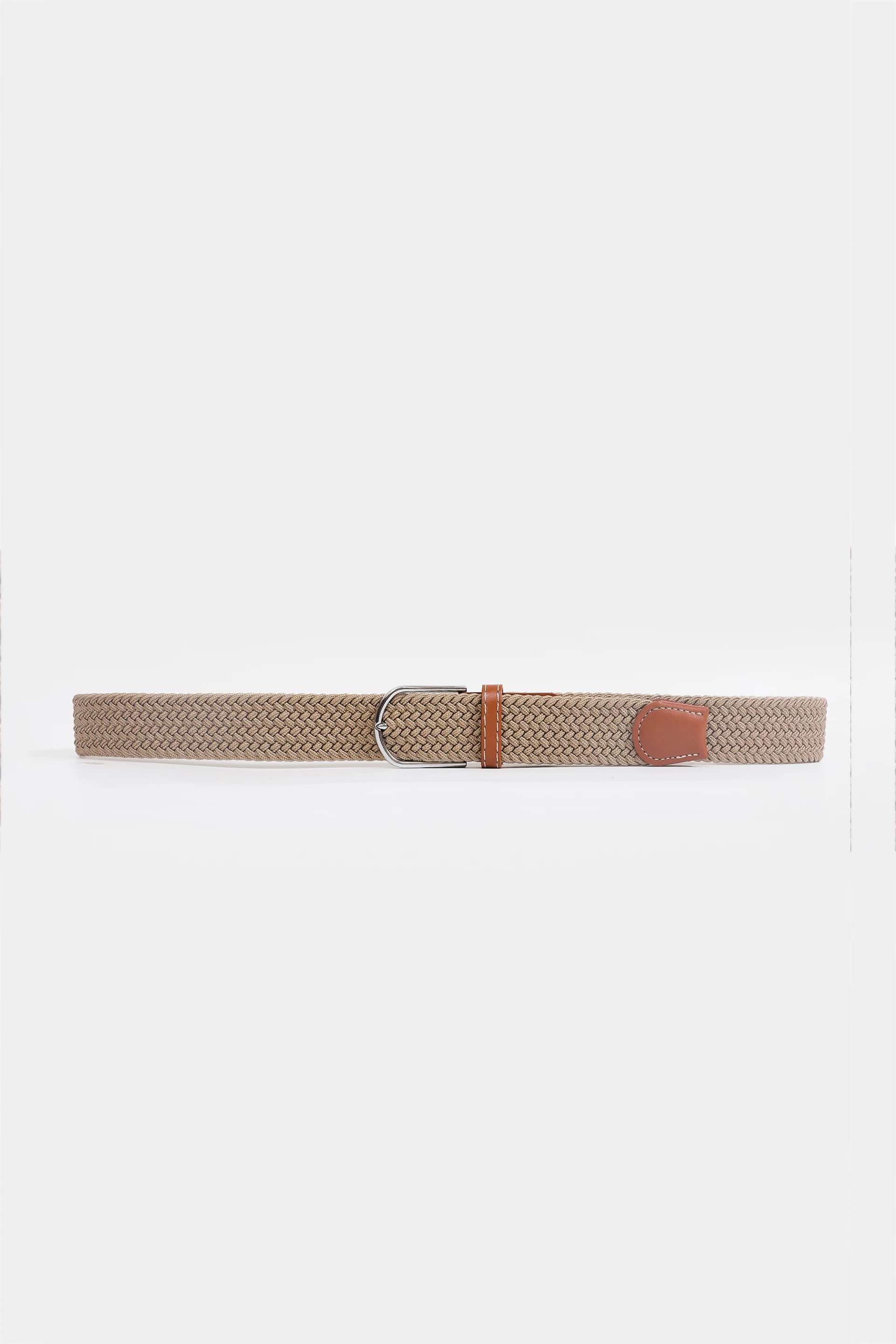 Stretchable Braided Canvas Belt - Cougar Clothing