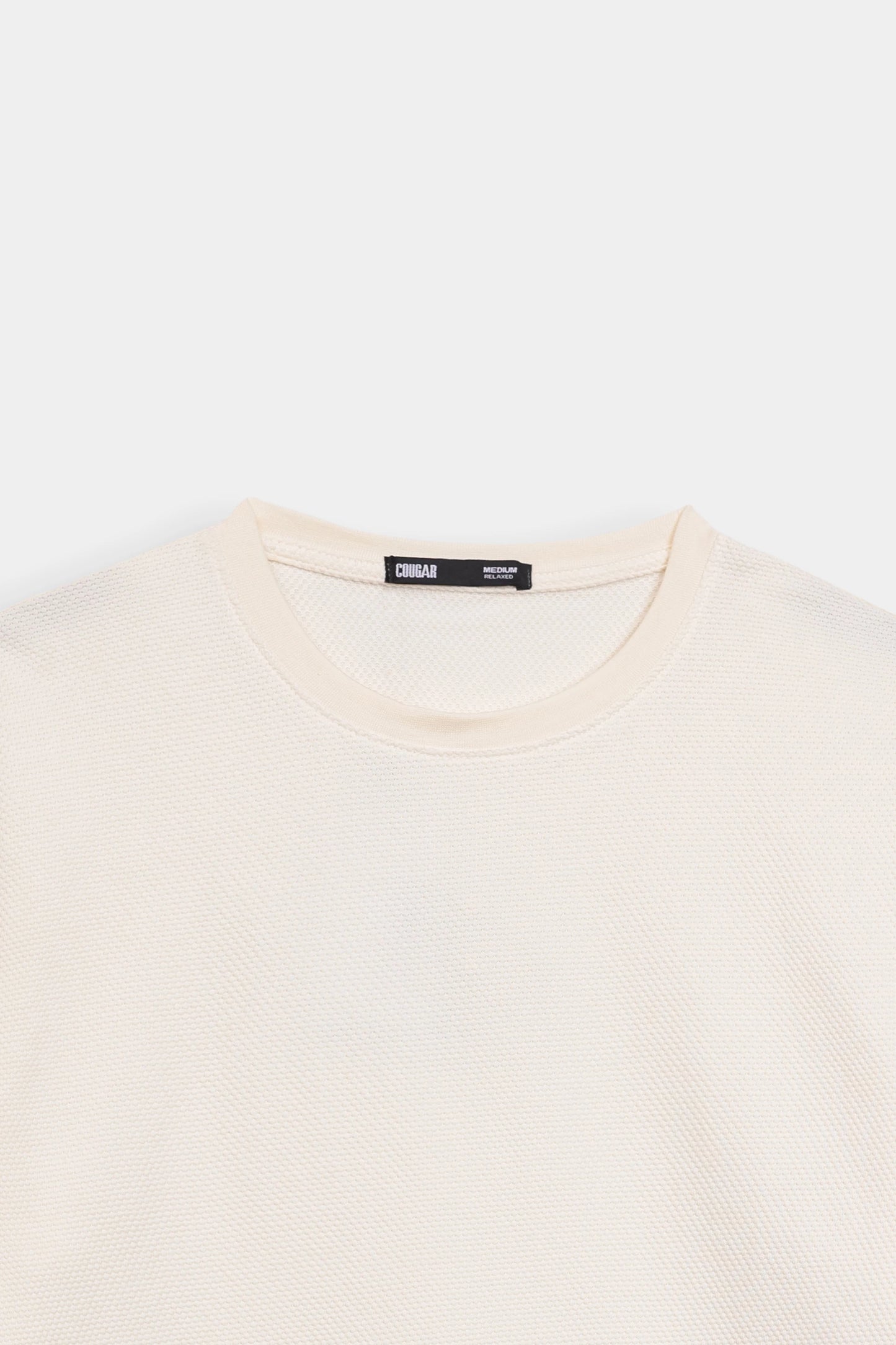 Popcorn-Knit T-Shirt - Cougar Clothing