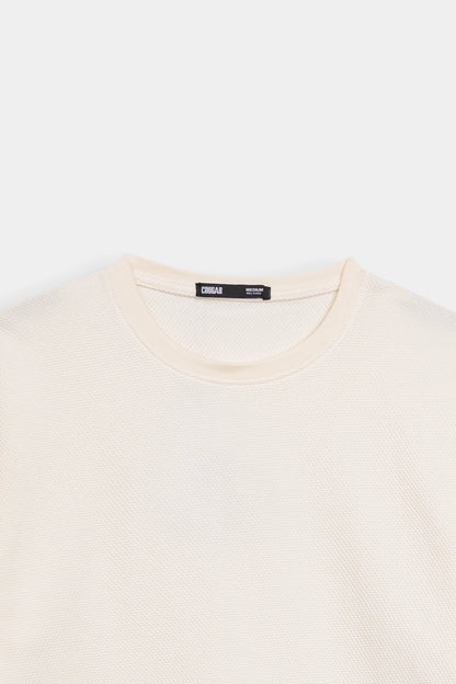 Popcorn-Knit T-Shirt - Cougar Clothing