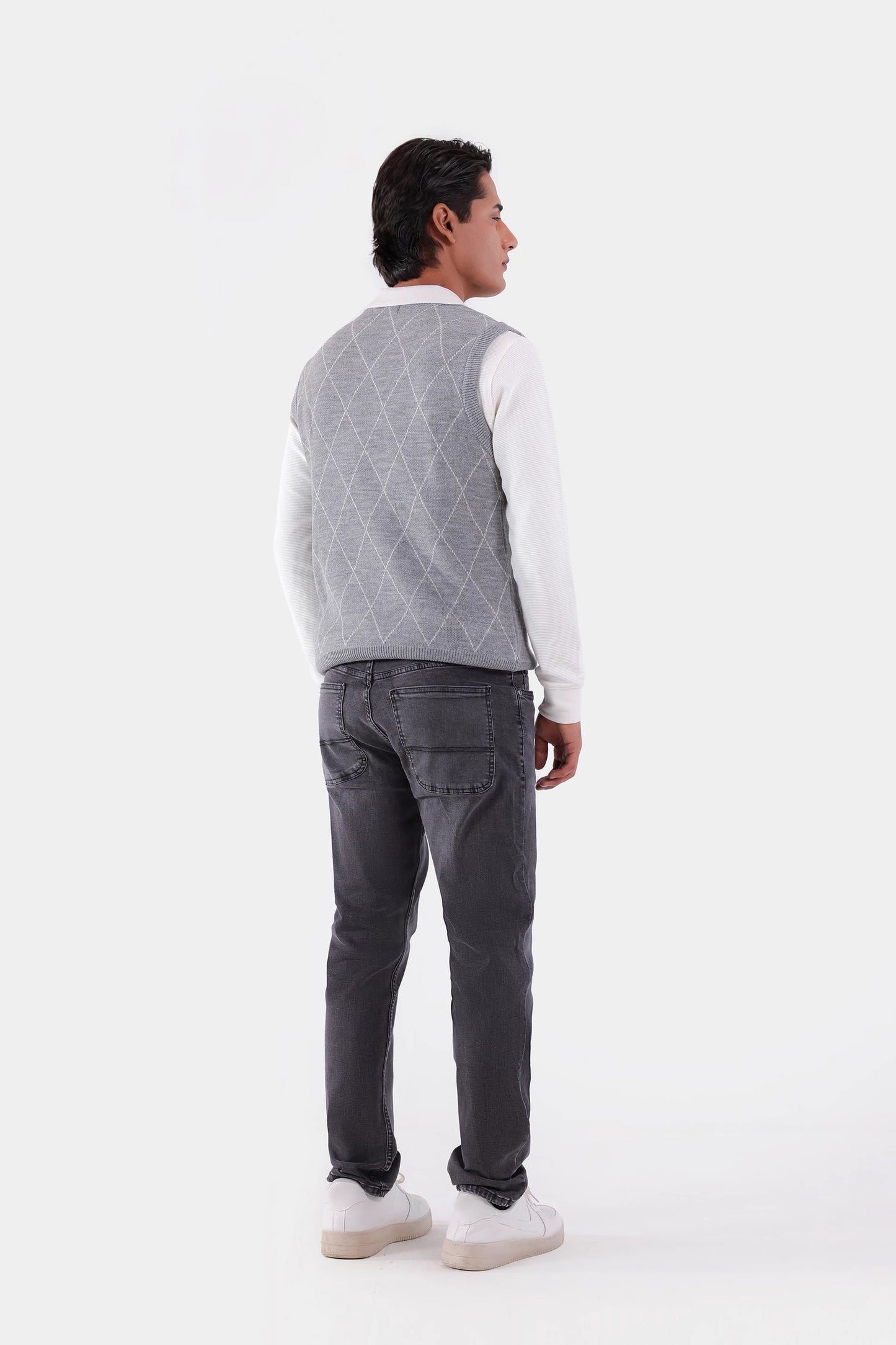 Patterned Sweater Vest - Cougar Clothing