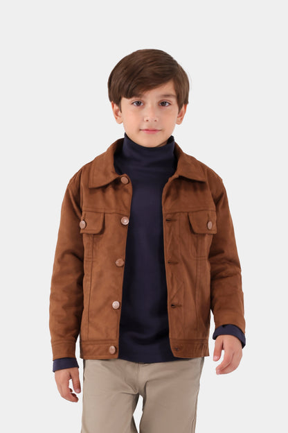 Faux Suede Jacket - Cougar Clothing