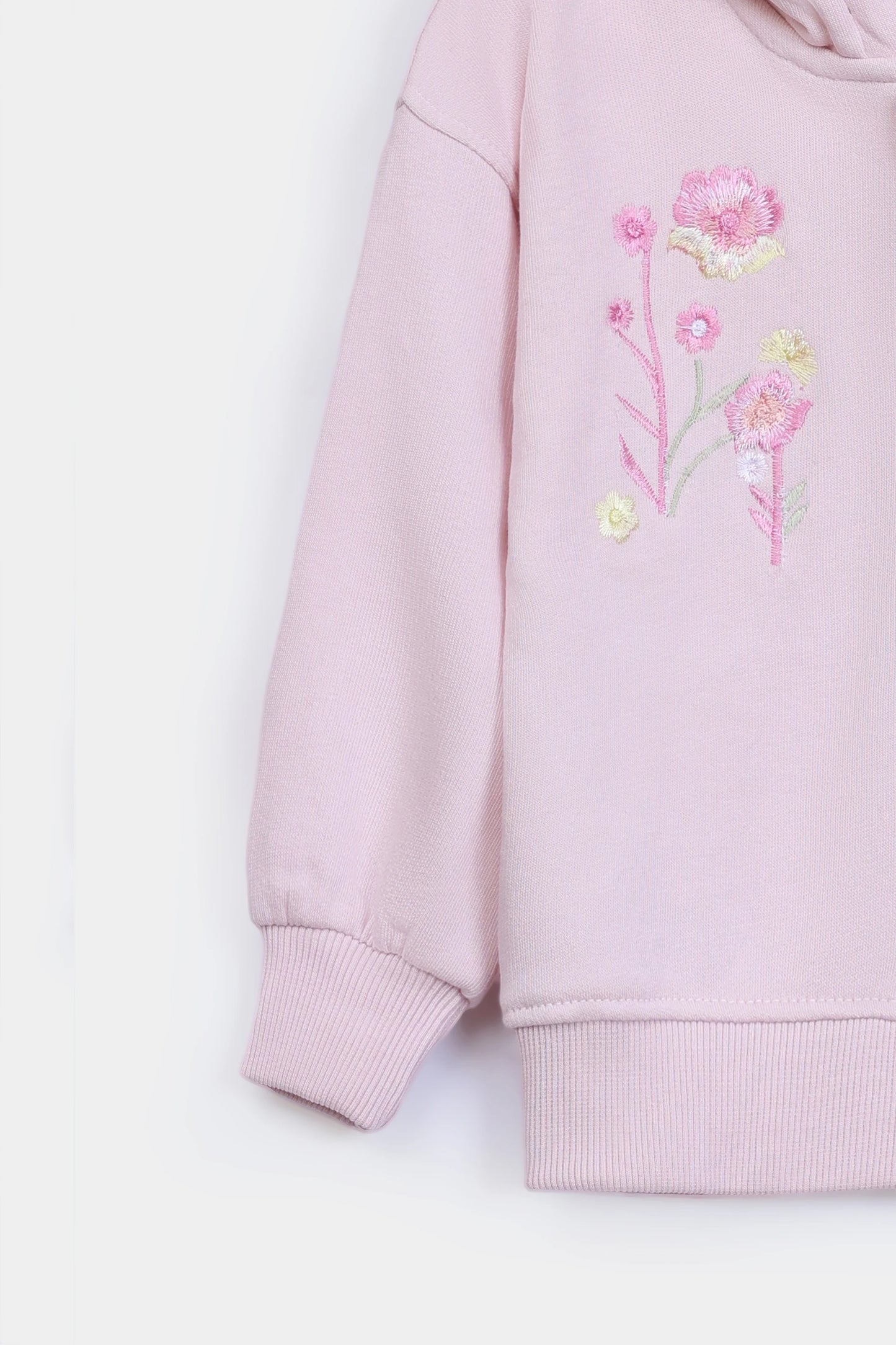 Embroidered Zipper Hoodie