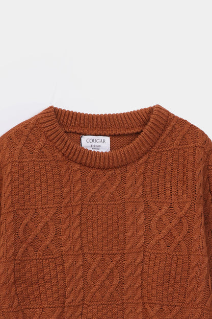 Textured Knit Sweater - Cougar Clothing