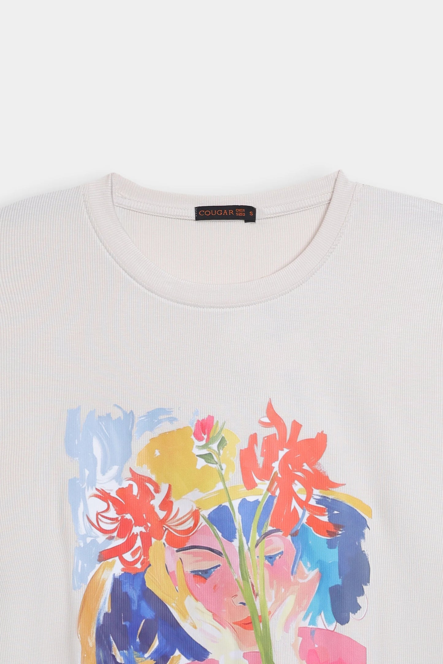 Ribbed Graphic T-Shirt - Cougar Clothing