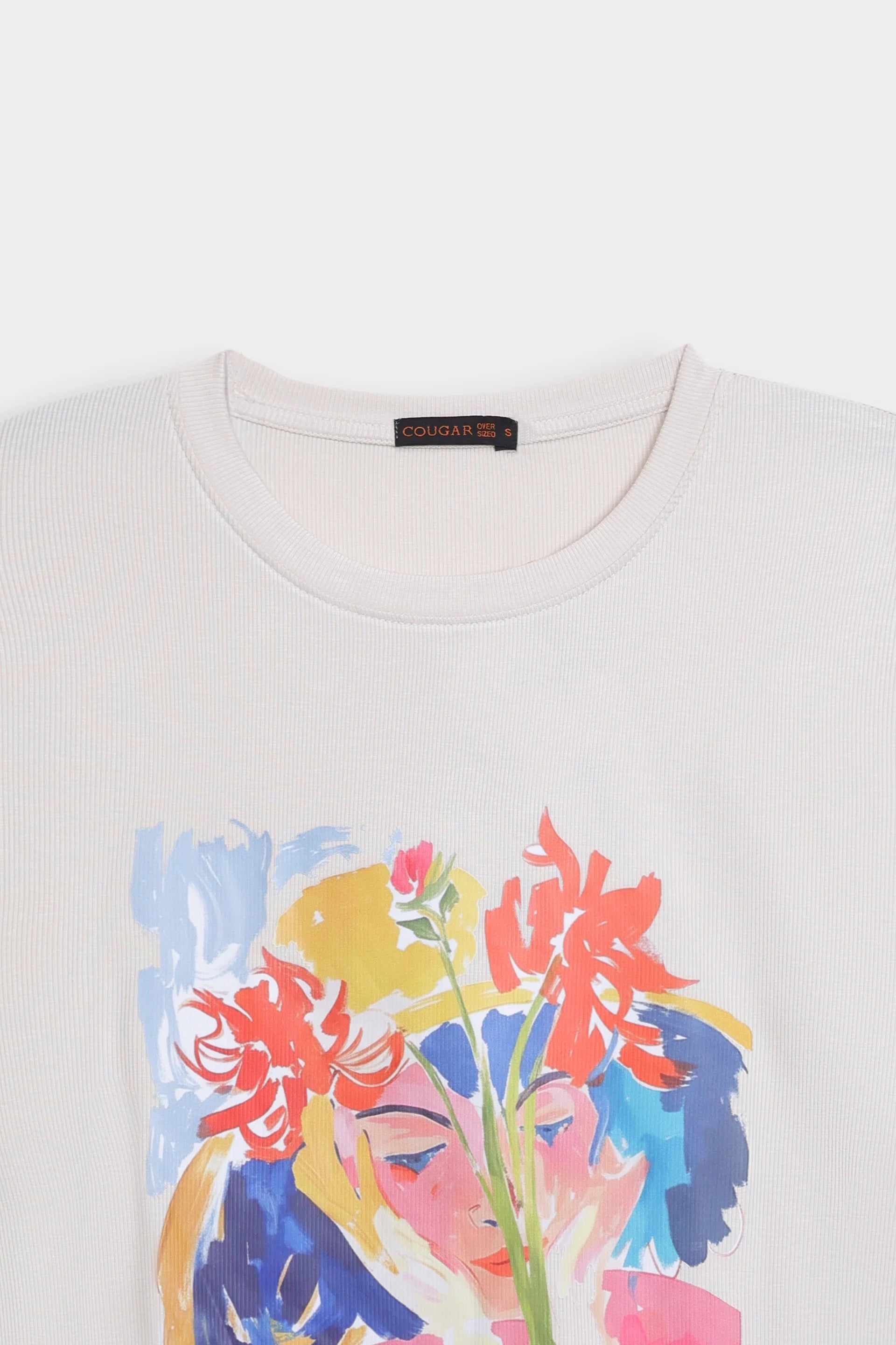 Ribbed Graphic T-Shirt - Cougar Clothing