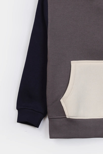 Color Block Fleece Hoodie - Cougar Clothing