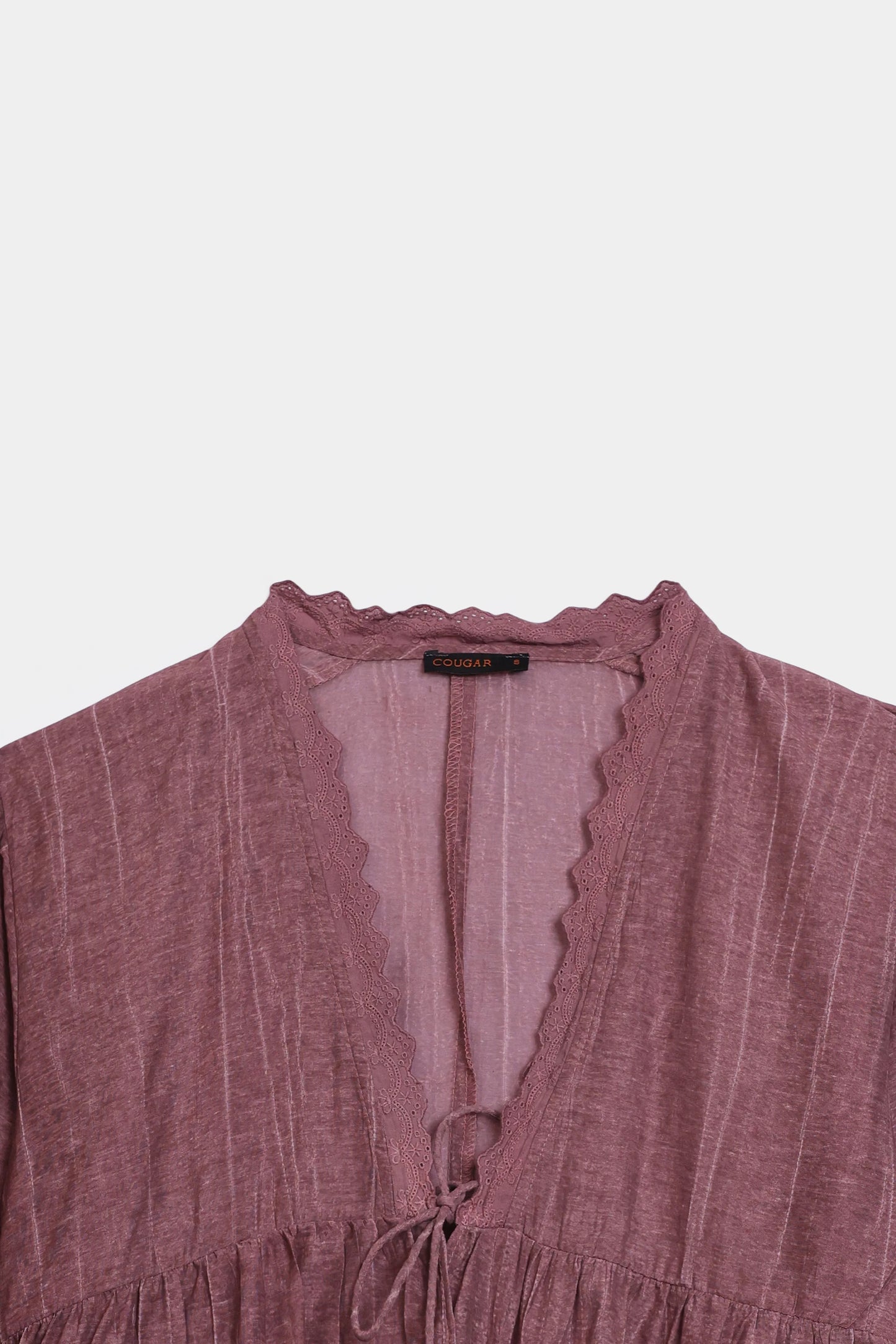 Lace-Detailed Peplum - Cougar Clothing