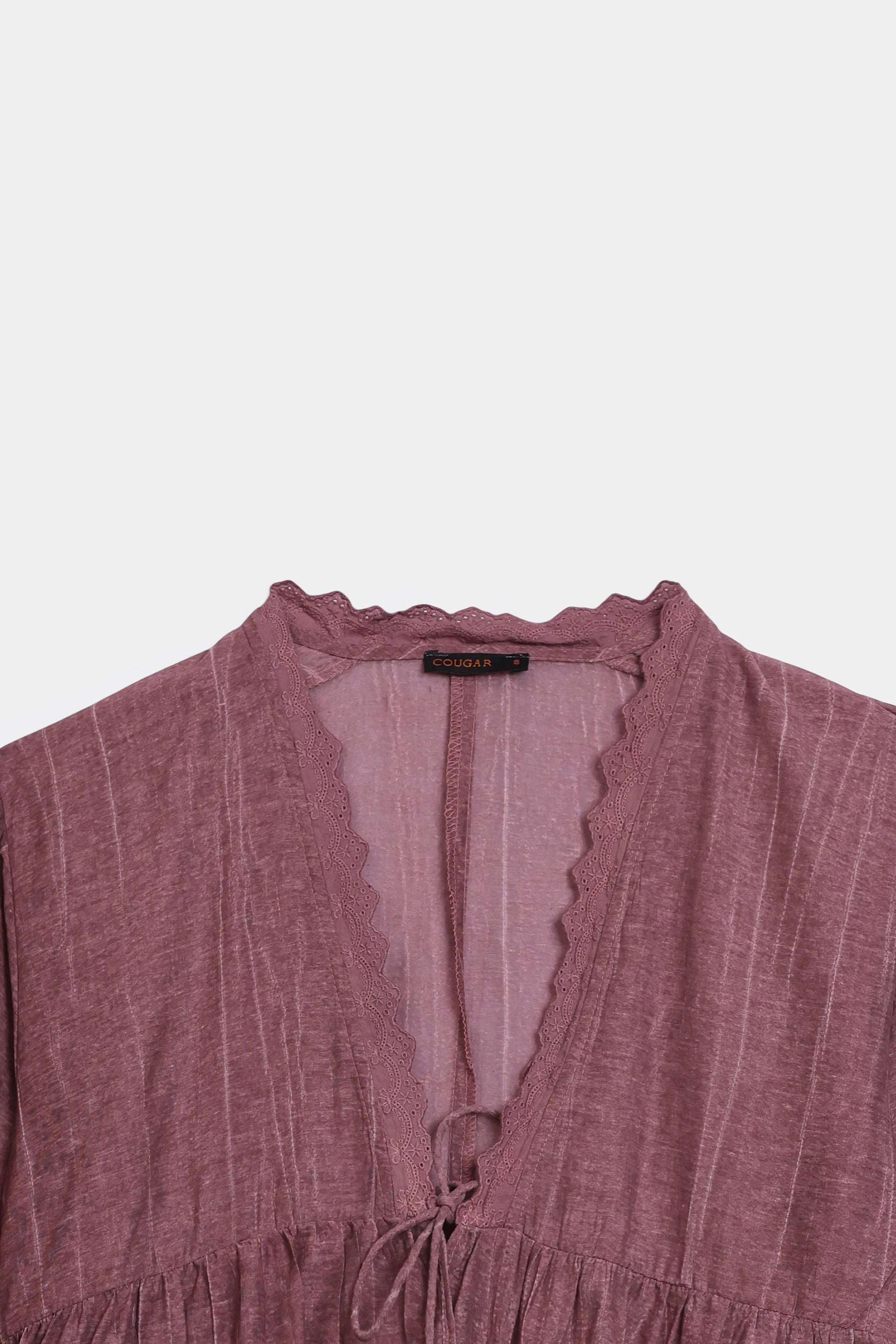 Lace-Detailed Peplum - Cougar Clothing