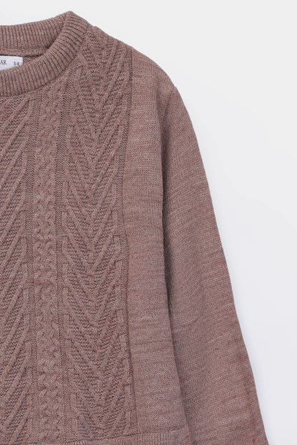 Textured Knit Sweater - Cougar Clothing