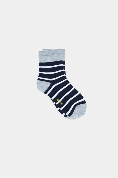 Striped Short Crew Socks - Cougar Clothing