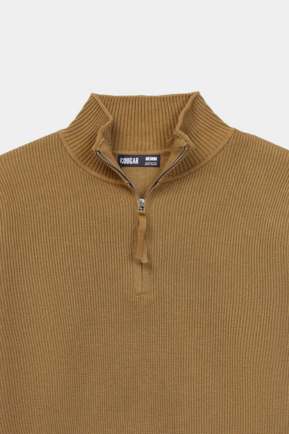 Quarter Zip Sweater - Cougar Clothing