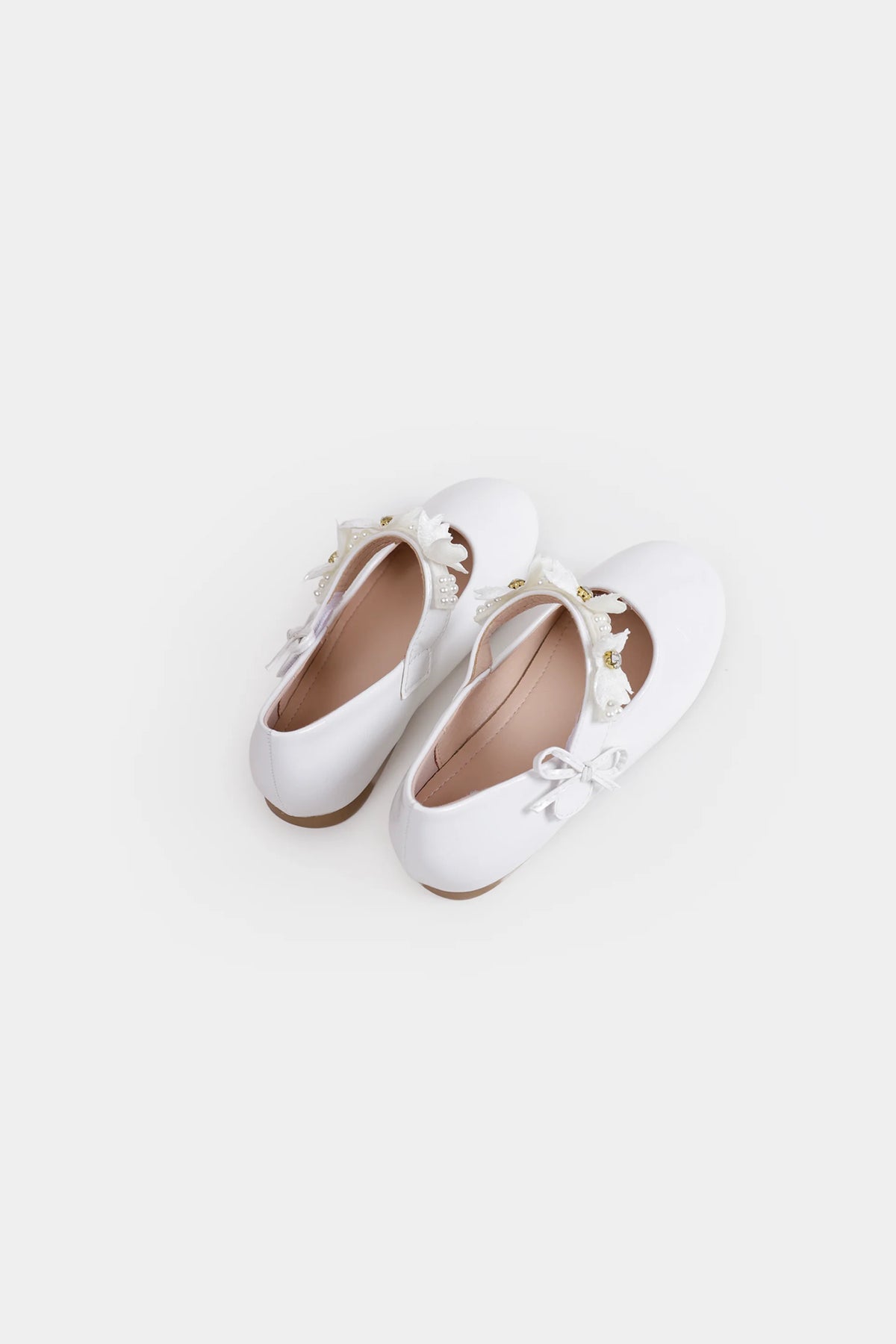 Blossom Embellished Ballet Flats - Cougar Clothing