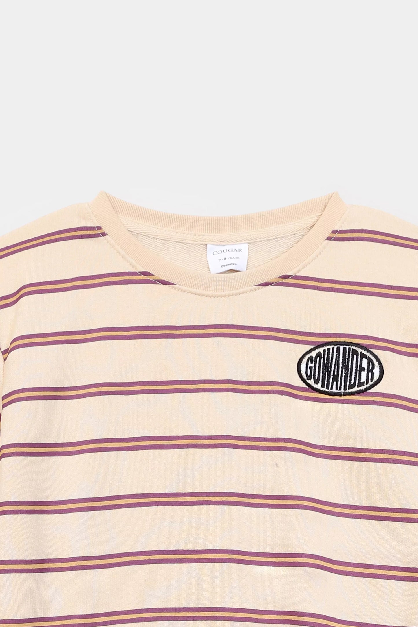 Terry Striped Sweatshirt - Cougar Clothing