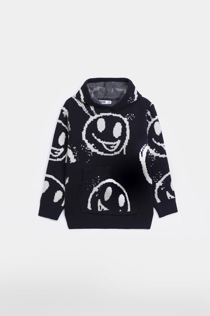 Jacquard Knit Hoodie - Cougar Clothing