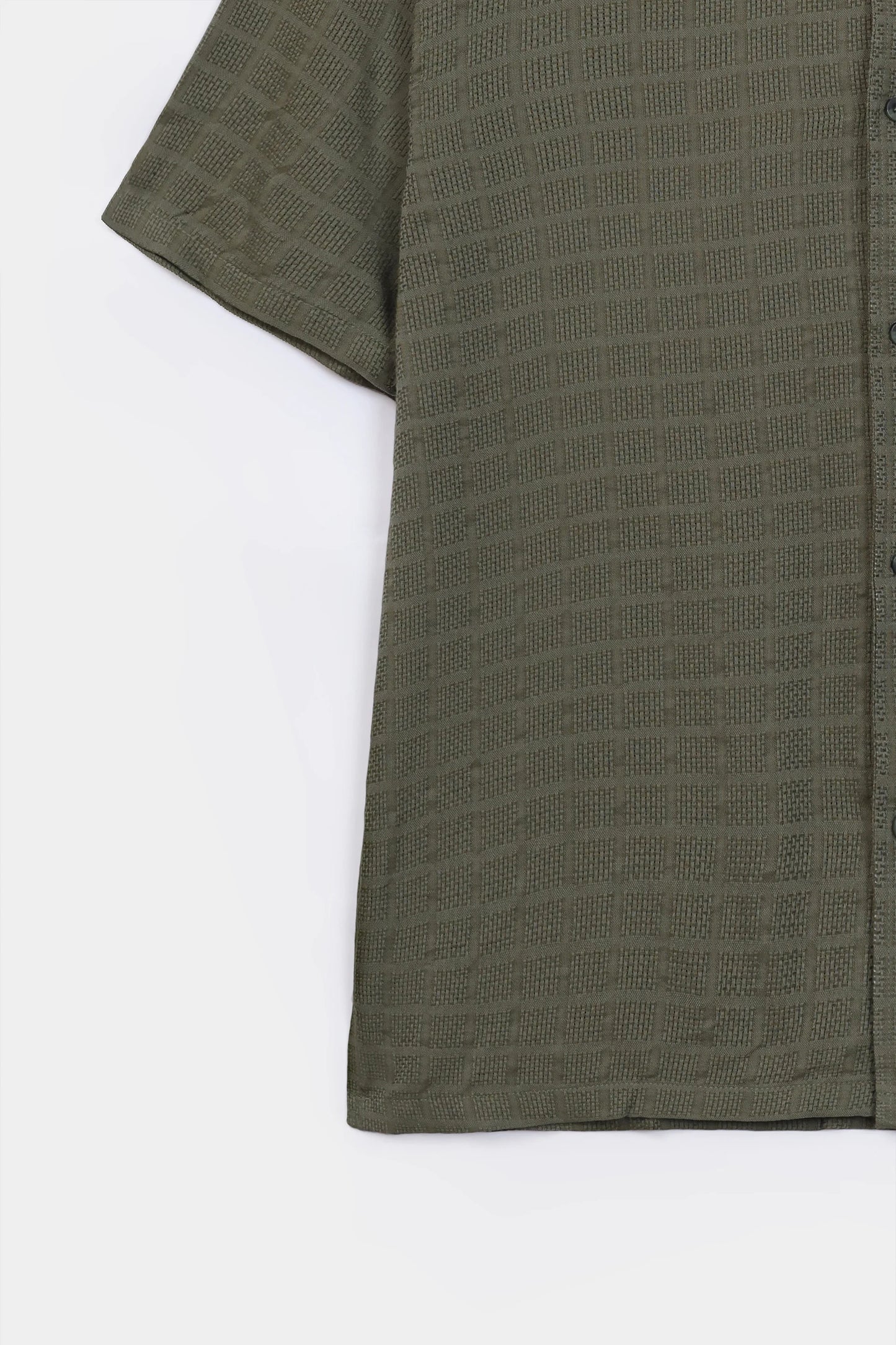 Textured Cotton Shirt - Cougar Clothing