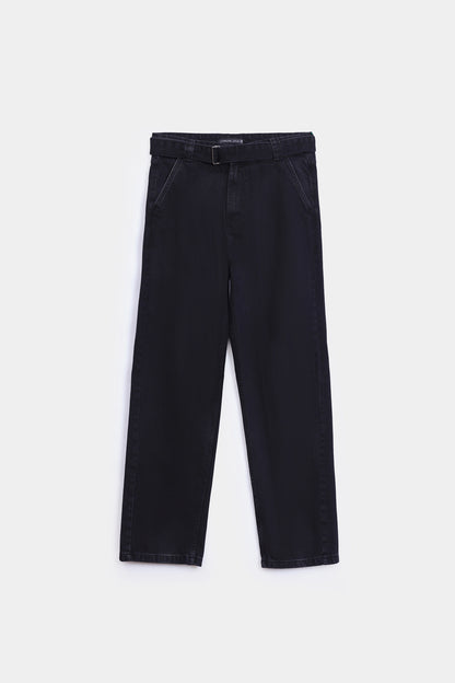 Belted Relaxed Jeans - Cougar Clothing