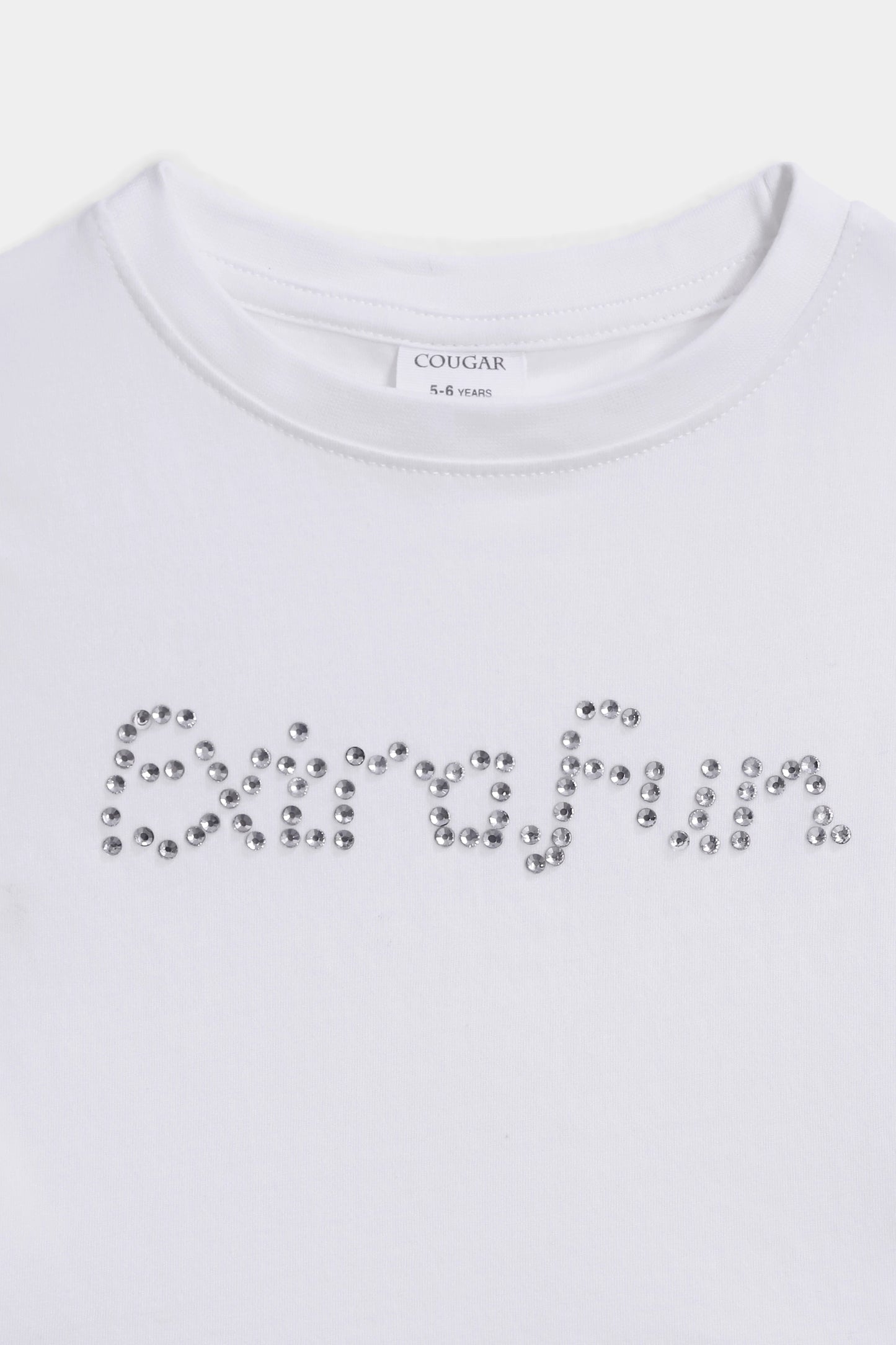 Rhinestone Embellished T-Shirt - Cougar Clothing