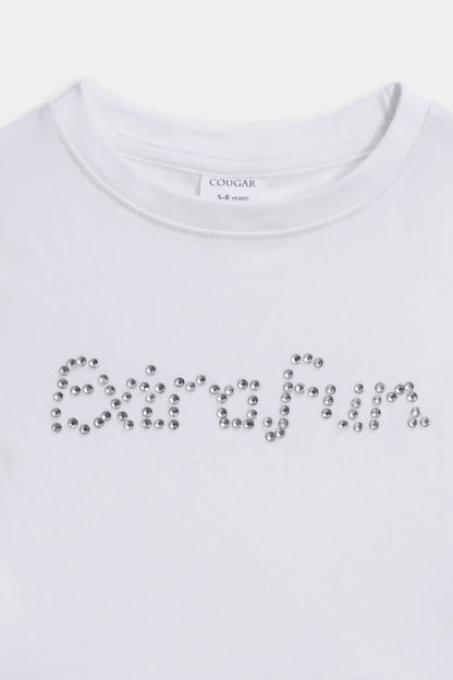 Rhinestone Embellished T-Shirt - Cougar Clothing