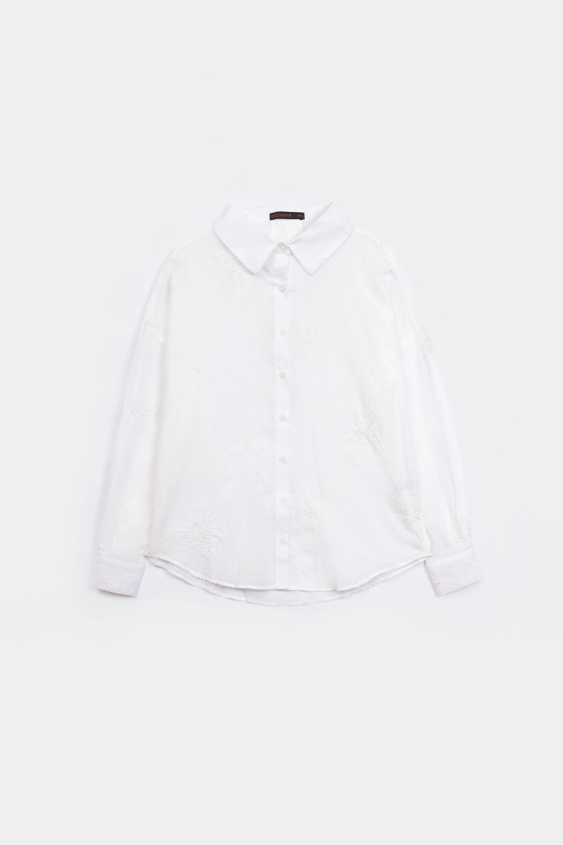 Tonal Embroidered Shirt - Cougar Clothing