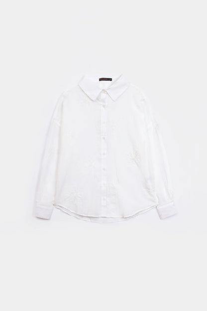 Tonal Embroidered Shirt - Cougar Clothing