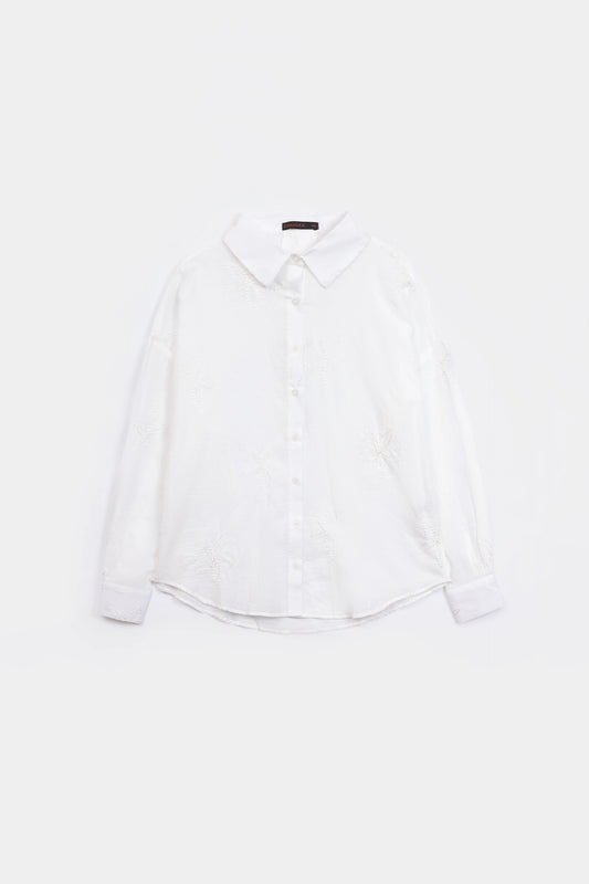 Tonal Embroidered Shirt - Cougar Clothing