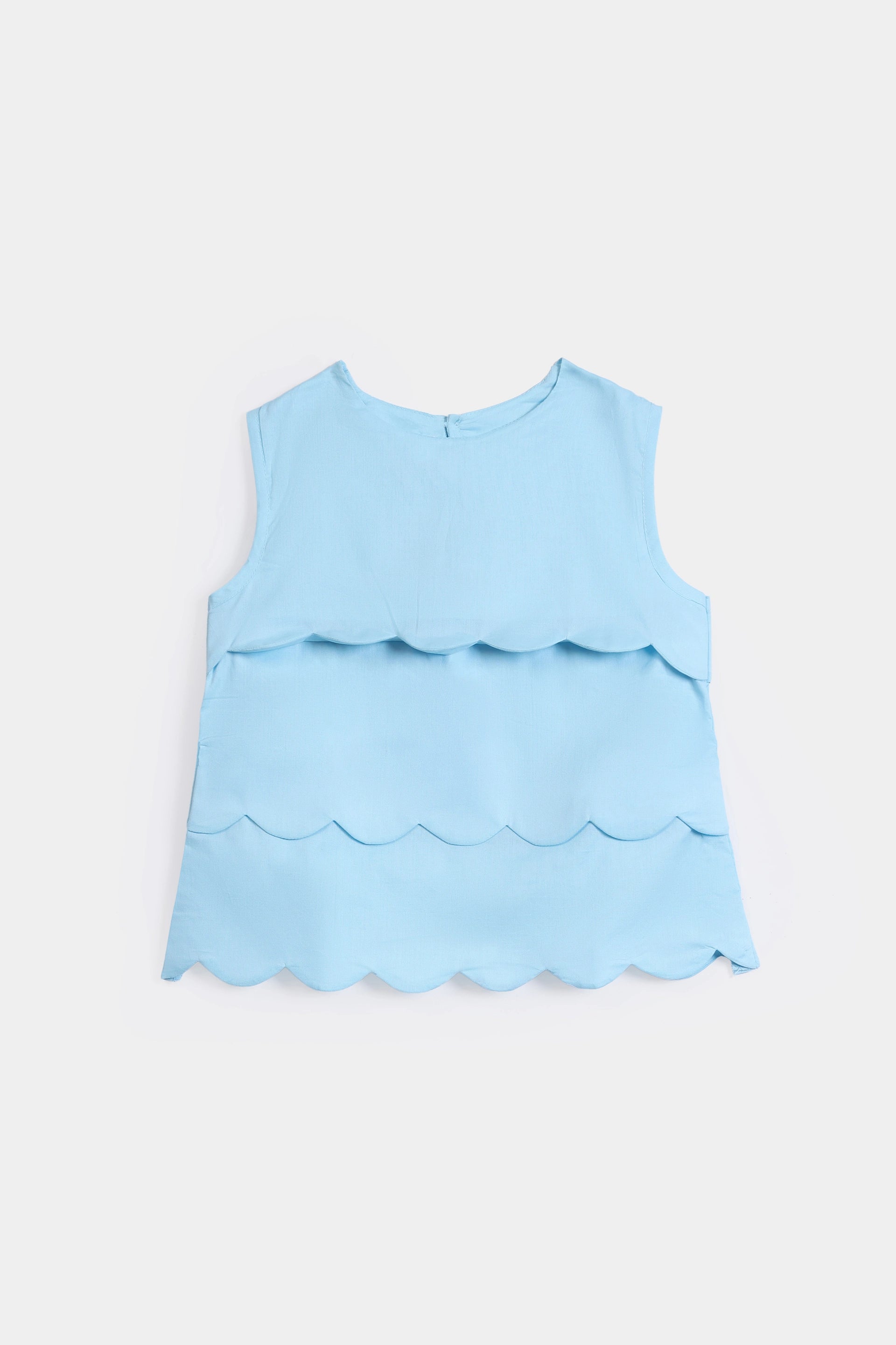 Scallop Lawn Top - Cougar Clothing