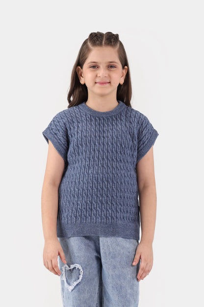 Cable Knit Sweater Vest - Cougar Clothing