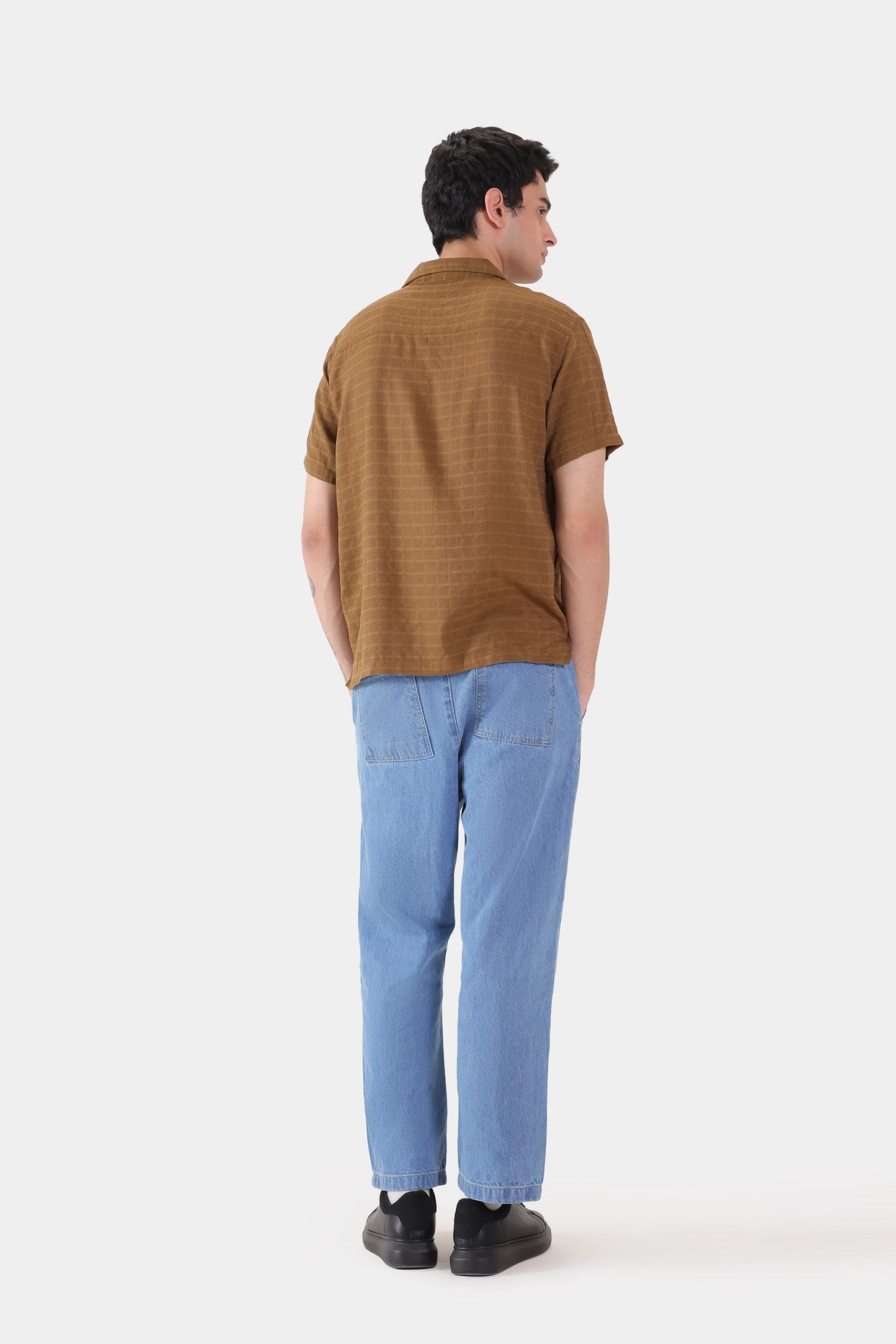 Textured Cotton Shirt - Cougar Clothing