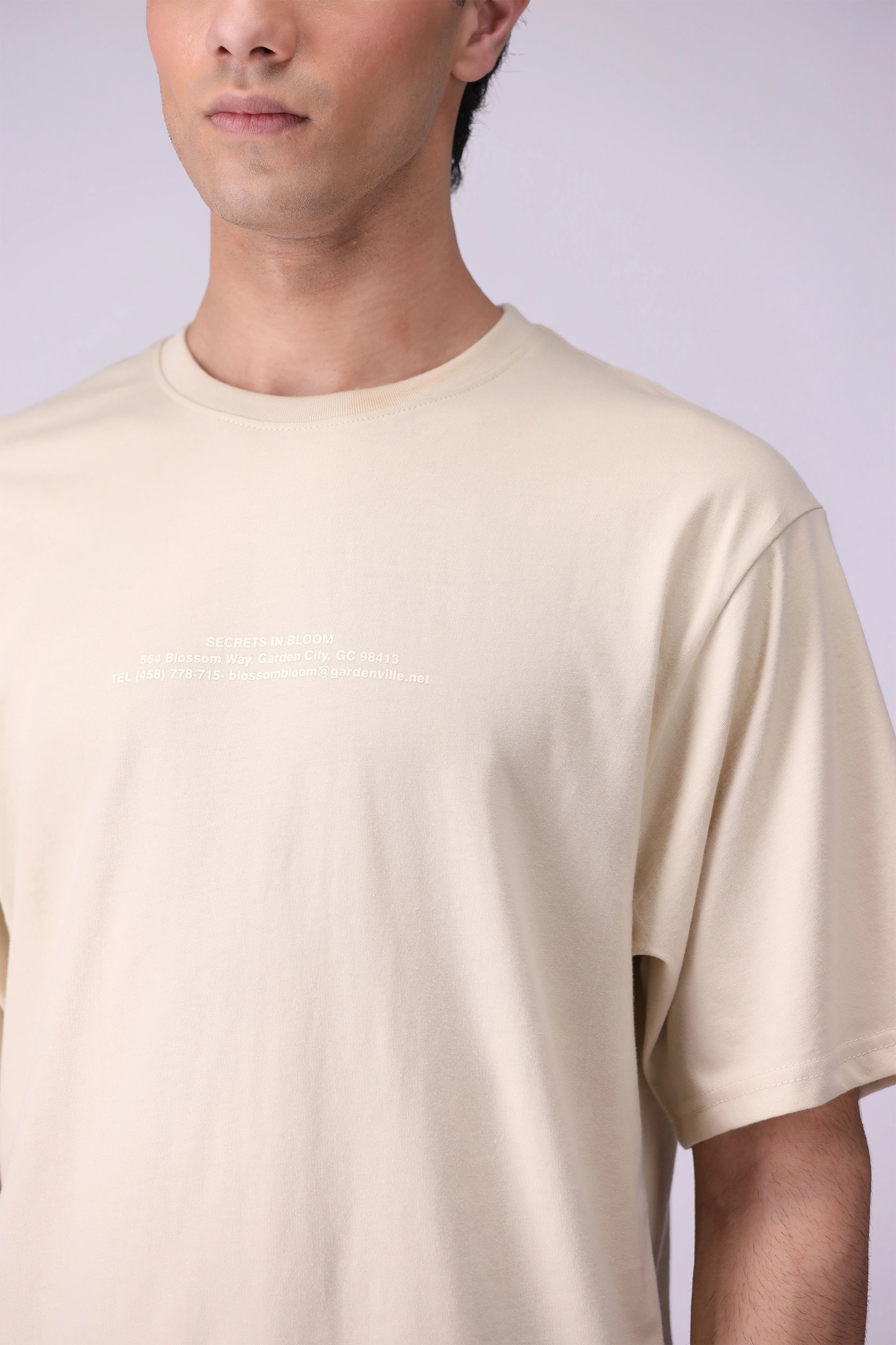 Text Printed Relaxed Fit T-Shirt - Cougar Clothing