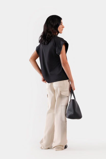 Embellished Sleeved T-Shirt - Cougar Clothing