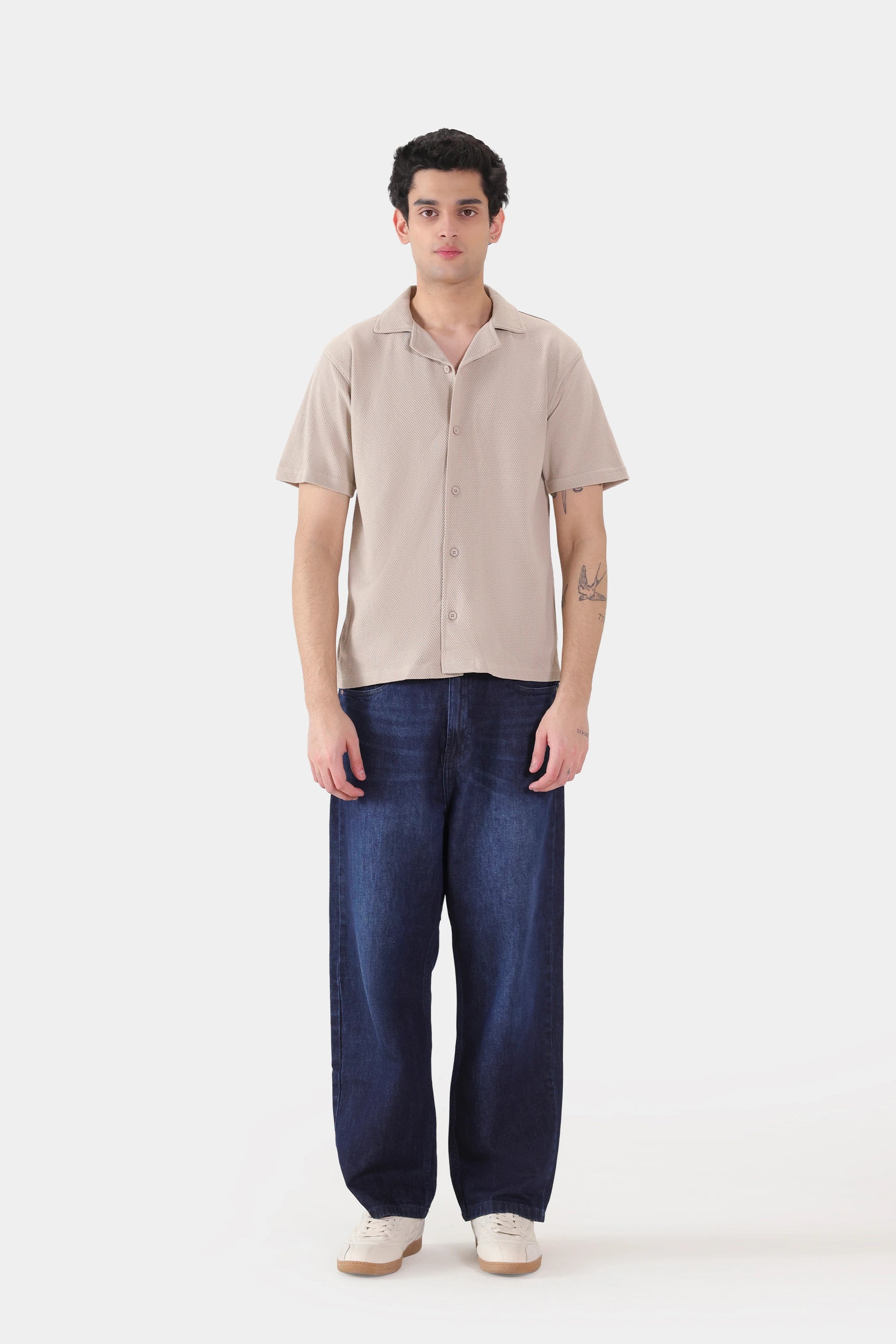 Textured Relaxed Shirt - Cougar Clothing