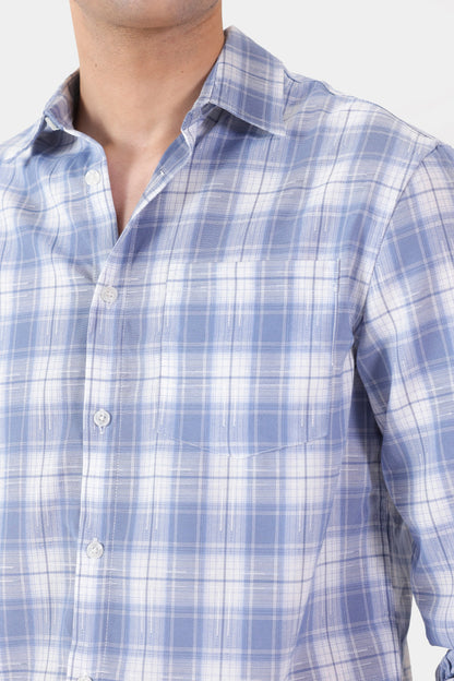 Checkered Shirt With Patch Pocket - Cougar Clothing