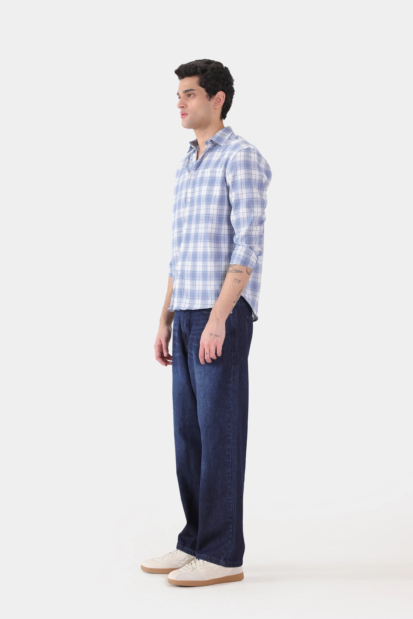 Checkered Shirt With Patch Pocket - Cougar Clothing