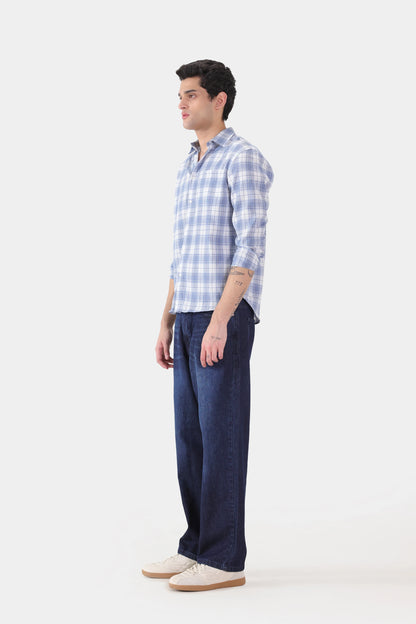 Checkered Shirt With Patch Pocket - Cougar Clothing