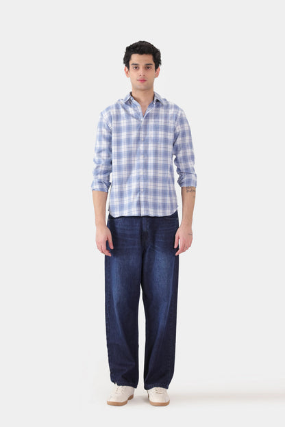 Checkered Shirt With Patch Pocket - Cougar Clothing