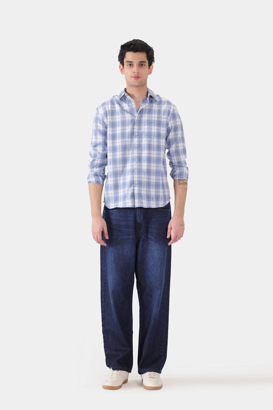 Checkered Shirt With Patch Pocket - Cougar Clothing