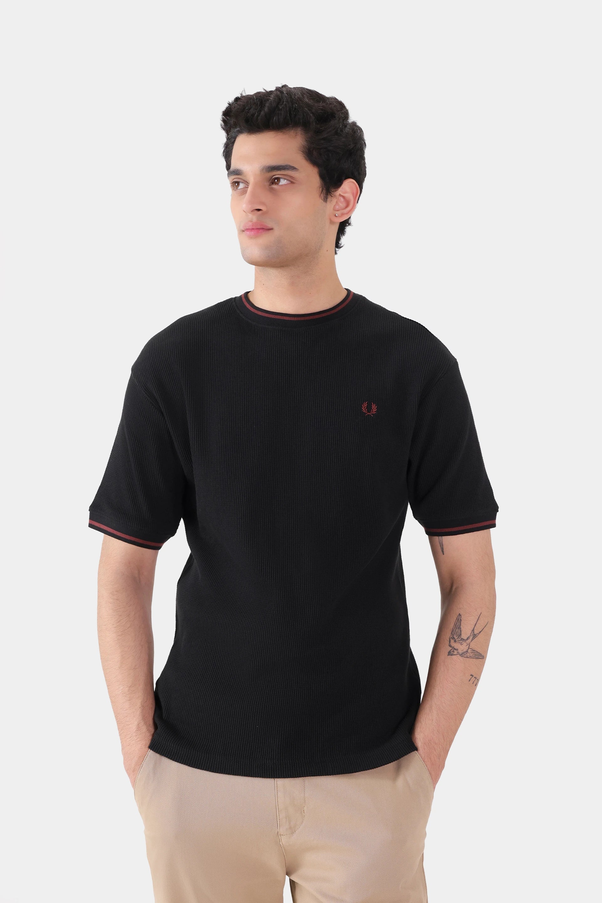 Waffle Knit T-Shirt - Cougar Clothing